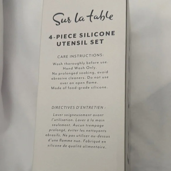 Sur La Table Red Silicone Utensil Set - Picture 2 of 6